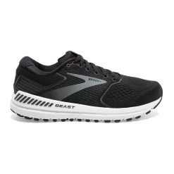BROOKS Men's Beast 20 Running Shoe- Black/Ebony/Grey- Wide (2E)
