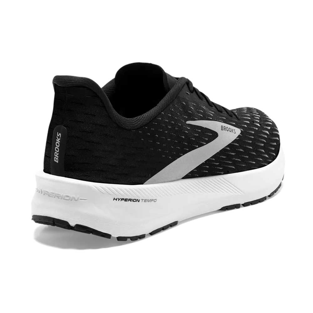 BROOKS Men's Hyperion Tempo Running Shoe- Black/Silver/White- Regular (D) 5 BROOKS Men's Hyperion Tempo Running Shoe- Black/Silver/White- Regular (D) - Image 3