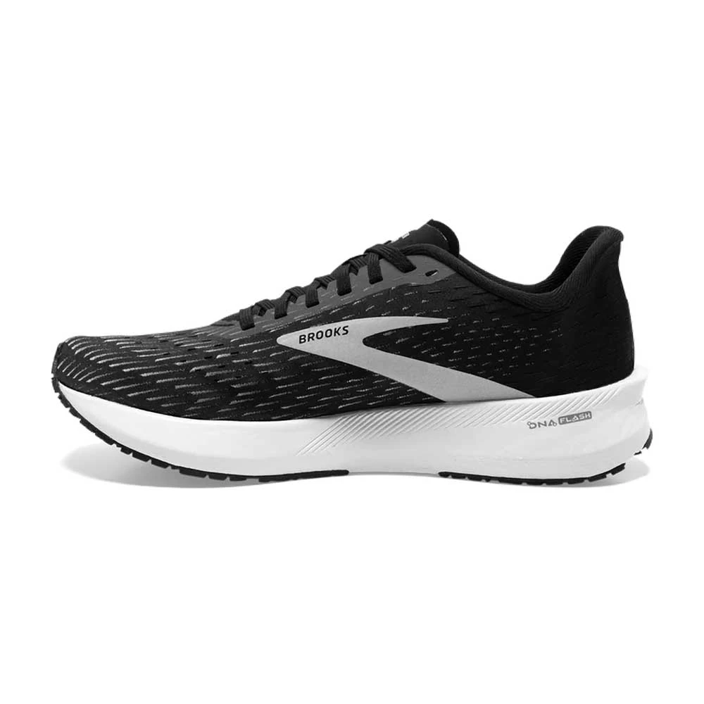 BROOKS Men's Hyperion Tempo Running Shoe- Black/Silver/White- Regular (D) 6 BROOKS Men's Hyperion Tempo Running Shoe- Black/Silver/White- Regular (D) - Image 4