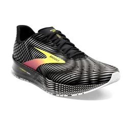 BROOKS Men's Hyperion Tempo Running Shoe - Black/Pink/Yellow - Regular (D) -Shoe Zone Shop 110339 074 A Hyperion Tempo 1
