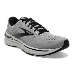 BROOKS Men's Adrenaline GTS 22 Running Shoe - Alloy/Grey/Black - Regular (D) -Shoe Zone Shop 110366 012 A Adrenaline GTS 22 1