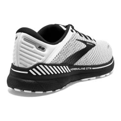 BROOKS Men's GTS 22 Running Shoe - White/Grey/Black - Wide (2E) -Shoe Zone Shop 110366 135 H Adrenaline GTS 22 32029581 620a 4d28 a9d3 65f1ece1434a