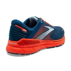 BROOKS Men's Adrenaline GTS 22 Running Shoe - Blue/Light Blue/Orange - Regular (D) 10 BROOKS Men's Adrenaline GTS 22 Running Shoe - Blue/Light Blue/Orange - Regular (D) -Shoe Zone Shop 110366 404 H Adrenaline GTS 22