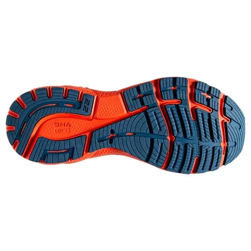BROOKS Men's Adrenaline GTS 22 Running Shoe - Blue/Light Blue/Orange - Regular (D) 8 BROOKS Men's Adrenaline GTS 22 Running Shoe - Blue/Light Blue/Orange - Regular (D) - Image 6
