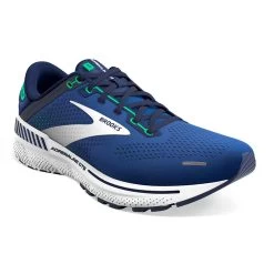 BROOKS Men's Adrenaline GTS 22 Running Shoe - Surf The Web/Blue/Irish Green - Regular (D) -Shoe Zone Shop 110366 469 A Adrenaline GTS 22 1