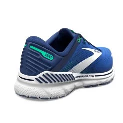 BROOKS Men's Adrenaline GTS 22 Running Shoe - Surf The Web/Blue/Irish Green - Regular (D) -Shoe Zone Shop 110366 469 H Adrenaline GTS 22 1