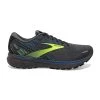 BROOKS Men's Ghost 14 Running Shoe- Black/Blue/Nightlife- Regular (D) 2 BROOKS Men's Ghost 14 Running Shoe- Black/Blue/Nightlife- Regular (D) -Shoe Zone Shop 110369 069 L Ghost 14