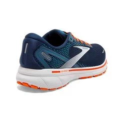 BROOKS Men's Ghost 14 Running Shoe - Titan/Teal/Flame — Regular (D) -Shoe Zone Shop 110369 488 H Ghost 14