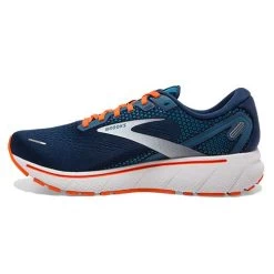 BROOKS Men's Ghost 14 Running Shoe - Titan/Teal/Flame — Regular (D) -Shoe Zone Shop 110369 488 M Ghost 14