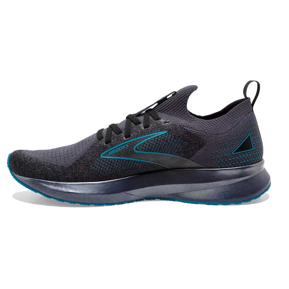 BROOKS Men's Levitate StealthFit 5 Running Shoe- Black/Ebony/Crystal Teal- Regular (D) 5 BROOKS Men's Levitate StealthFit 5 Running Shoe- Black/Ebony/Crystal Teal- Regular (D) - Image 3