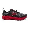 BROOKS Men's Cascadia 16 Trail Running Shoe - Black/Grey/Red - Regular (D) -Shoe Zone Shop 110376 008 L Cascadia 16