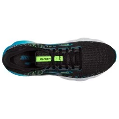 BROOKS Men's Glycerin 20 Running Shoe- Black/Hawaiian Ocean/Green - Regular (D) -Shoe Zone Shop 110382 006 O Glycerin 20