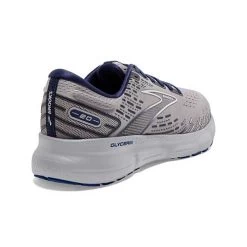 BROOKS Men's Glycerin 20 Running Shoe - Alloy/Grey/Blue Depths - Regular (D) -Shoe Zone Shop 110382 070 H Glycerin 20