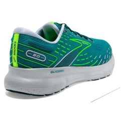 BROOKS Men's Glycerin 20 Running Shoe - Kayaking/Heron/Green Gecko - Regular (D) -Shoe Zone Shop 110382 386 H Glycerin 20