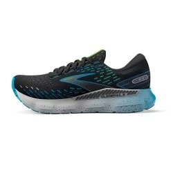 BROOKS Men's Glycerin GTS 20 Running Shoes - Black/Hawaiian Ocean/Green - Regular (D) -Shoe Zone Shop 110383 006 M Glycerin GTS 20