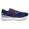 BROOKS Men's Glycerin GTS 20 Running Shoe - Blue Depths/Palace Blue/Orange - Wide (2E) -Shoe Zone Shop 110383 444 L Glycerin GTS 20