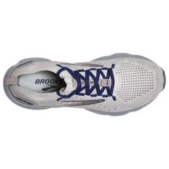BROOKS Men's Glycerin StealthFit 20 Running Shoe - Oyster/Alloy/Blue Depths - Regular (D) -Shoe Zone Shop 110384 081 O Glycerin StealthFit 20