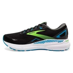 BROOKS Men's Adrenaline GTS 23 Running Shoe - Black/Hawaiian Ocean/Green- Regular (D) -Shoe Zone Shop 110391 006 M Adrenaline GTS 23