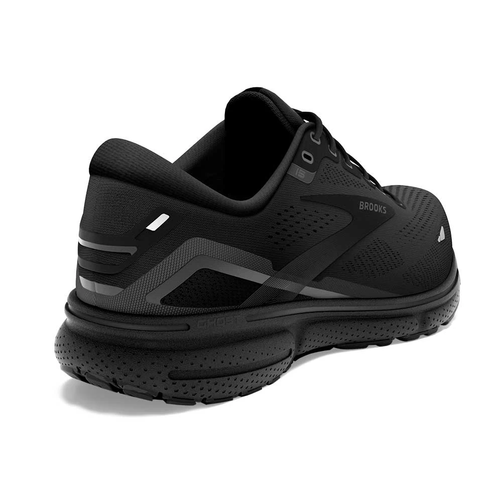 BROOKS Men's Ghost 15 Running Shoe - Black/Black/Ebony- Regular (D) 7 BROOKS Men's Ghost 15 Running Shoe - Black/Black/Ebony- Regular (D) - Image 5