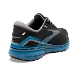 BROOKS Men's Ghost 15 Running Shoe- Black/Blackened Pearl/Blue- Regular (D) -Shoe Zone Shop 110393 056 H Ghost 15