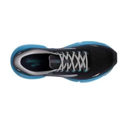 BROOKS Men's Ghost 15 Running Shoe- Black/Blackened Pearl/Blue- Regular (D) -Shoe Zone Shop 110393 056 O Ghost 15
