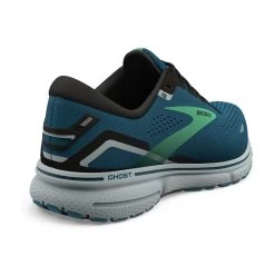BROOKS Men's Ghost 15 Running Shoe - Moroccan Blue/Black/Spring Bud - Regular (D) -Shoe Zone Shop 110393 462 H Ghost 15