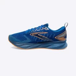 BROOKS Men's Levitate 6 Running Shoe- Classic Blue/Orange - Regular (D) -Shoe Zone Shop 110395 405 m levitate 6 mens neutral springy running shoe 1