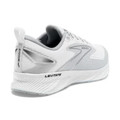 BROOKS Men's Levitate 6 Running Shoe - Bright White/Oyster Mushroom- Regular (D) -Shoe Zone Shop 110395 126 H Levitate 6