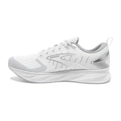 BROOKS Men's Levitate 6 Running Shoe - Bright White/Oyster Mushroom- Regular (D) -Shoe Zone Shop 110395 126 M Levitate 6