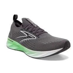 BROOKS Men's Levitate StealthFit 6 Running Shoe- Blackened Pearl/Green/White- Regular (D) -Shoe Zone Shop 110397 323 A Levitate StealthFit 6