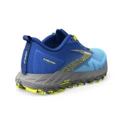 BROOKS Men's Cascadia 17 Trail Running Shoe - Blue/Surf The Web/Sulphur - Regular (D) -Shoe Zone Shop 110403 416 H Cascadia 17