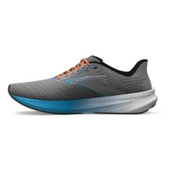 BROOKS Men's Hyperion Running Shoe - Grey/Atomic Blue/Scarlet - Regular (D) -Shoe Zone Shop 110407 020 M Hyperion