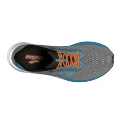 BROOKS Men's Hyperion Running Shoe - Grey/Atomic Blue/Scarlet - Regular (D) -Shoe Zone Shop 110407 020 O Hyperion