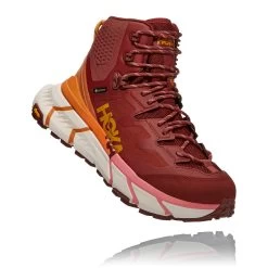 Hoka Women's TenNine Hike GoreTEXHiking Shoes - Cherry Mahogany/Strawberry Ice - Regular (B) -Shoe Zone Shop 1113511 CMSI 1