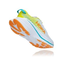 Hoka Men's Bondi X Running Shoe - White/Evening Primrose - Regular (D) -Shoe Zone Shop 1113512 WEPR 3 1