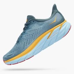Hoka Men's Clifton 8 Running Shoe- Goblin Blue/Mountain Spring— Regular (D) -Shoe Zone Shop 1119393 GBMS 4
