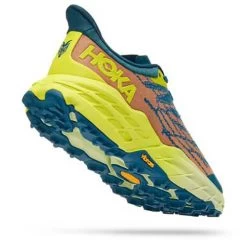 Hoka Men's Speedgoat 5 Trail Shoes - Blue Coral/Evening Primrose - Regular (D) -Shoe Zone Shop 1123157 BCEP 3