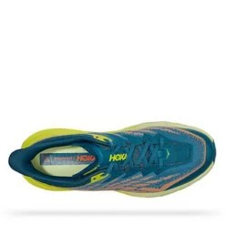 Hoka Men's Speedgoat 5 Trail Shoes - Blue Coral/Evening Primrose - Regular (D) -Shoe Zone Shop 1123157 BCEP 5