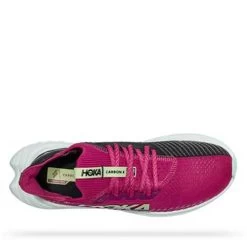 Hoka Women's Carbon X 3 Running Shoe- Festival Fuchsia/Black- Regular (B) -Shoe Zone Shop 1123193 FFBL 5