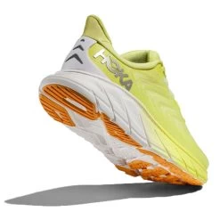 Hoka Women's Arahi 6 Running Shoe - Citrus Glow/White - Regular (B) -Shoe Zone Shop 1123195 CGWHT 4