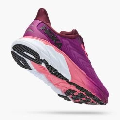 Hoka Women's Arahi 6 Running Shoe - Grape Wine/Beautyberry- Regular (B) -Shoe Zone Shop 1123195 GWBY 3