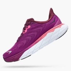 Hoka Women's Arahi 6 Running Shoe - Grape Wine/Beautyberry- Regular (B) -Shoe Zone Shop 1123195 GWBY 4