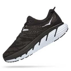 Hoka Men's Gaviota 4 Running Shoe - Black/White - Regular (D) -Shoe Zone Shop 1123198 BWHT 4