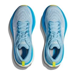Hoka Men's Bondi 8 Running Shoe - Airy Blue/Diva Blue - Wide (2E) -Shoe Zone Shop 1123202 ABDB 2