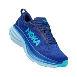 Hoka Men's Bondi 8 Running Shoe - Bellwether Blue/Bluing - Regular (D) -Shoe Zone Shop 1123202 BBBG 1