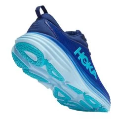 Hoka Men's Bondi 8 Running Shoe - Bellwether Blue/Bluing - Regular (D) -Shoe Zone Shop 1123202 BBBG 3