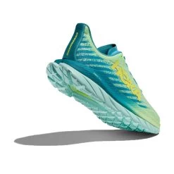 Hoka Men's Mach 5 Running Shoe - Lime Glow/Ocean Mist - Regular (D) 10 Hoka Men's Mach 5 Running Shoe - Lime Glow/Ocean Mist - Regular (D) -Shoe Zone Shop 1127893 LGOM 4