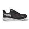 Hoka Men's Clifton 9 Running Shoe - Black/White -Shoe Zone Shop 1127895 BWHT 1