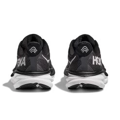 Hoka Men's Clifton 9 Running Shoe - Black/White -Shoe Zone Shop 1127895 BWHT 5