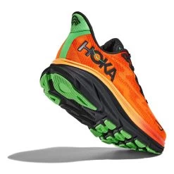 Hoka Men's Clifton 9 Running Shoe- Flame/Vibrant Orange - Regular (D) -Shoe Zone Shop 1127895 FVOR 4